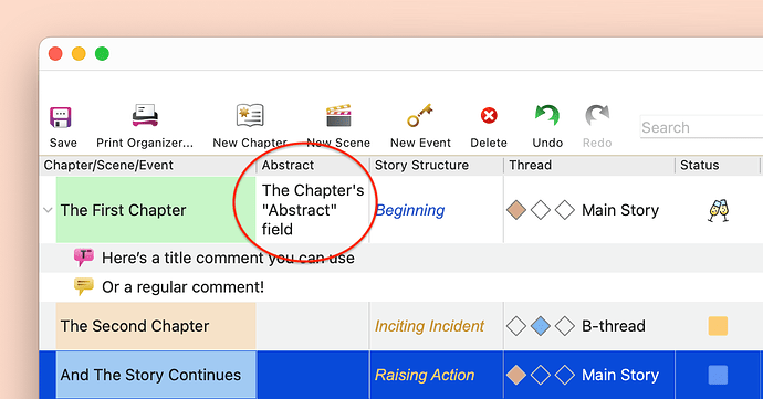 Story Structure and Comments
