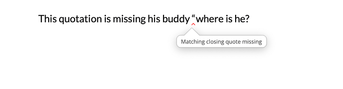Matching quotes