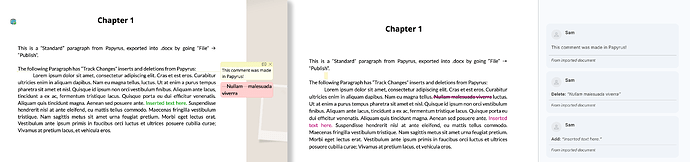 export from Papyrus copy