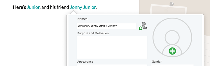 Two Character Sheets