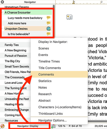 Navigator Comments