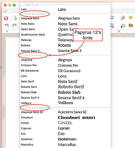 Font Categories